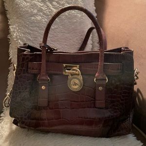 Medium size croc skin MK bag